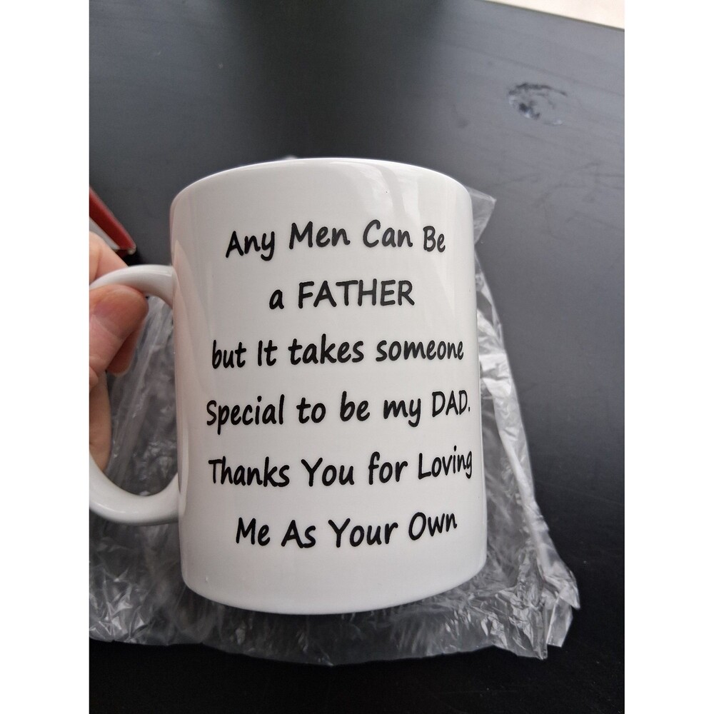 Any Man Can Be A Father Mug Stepchild Stepfather Foster Adoption Daughter Son